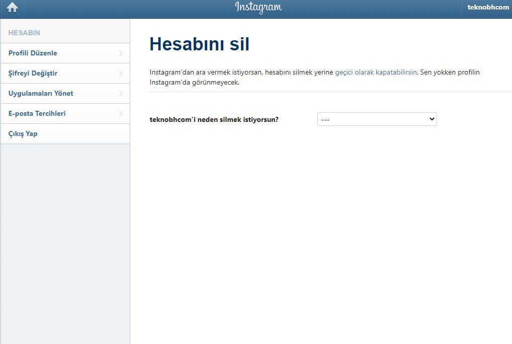 Instagram Hesap Silme İşlemleri Nasıl Yapılır?