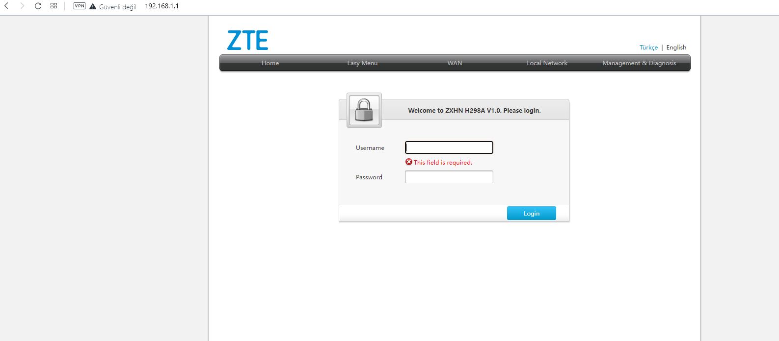 Superonline Modem Şifresi Değiştirme