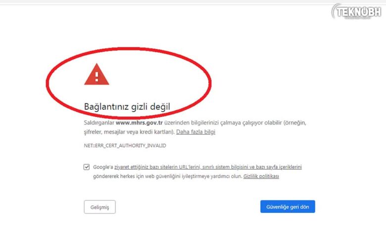 Bağlantınız Gizli Değil Hatası Nasıl Çözülür? ✔ 2022