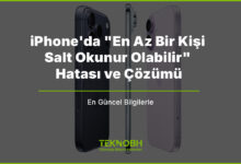 iPhone'da "En Az Bir Kişi Salt Okunur Olabilir" Hatası ve Çözümü