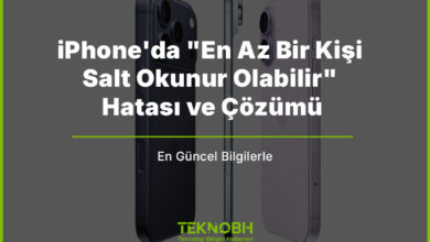 iPhone'da "En Az Bir Kişi Salt Okunur Olabilir" Hatası ve Çözümü